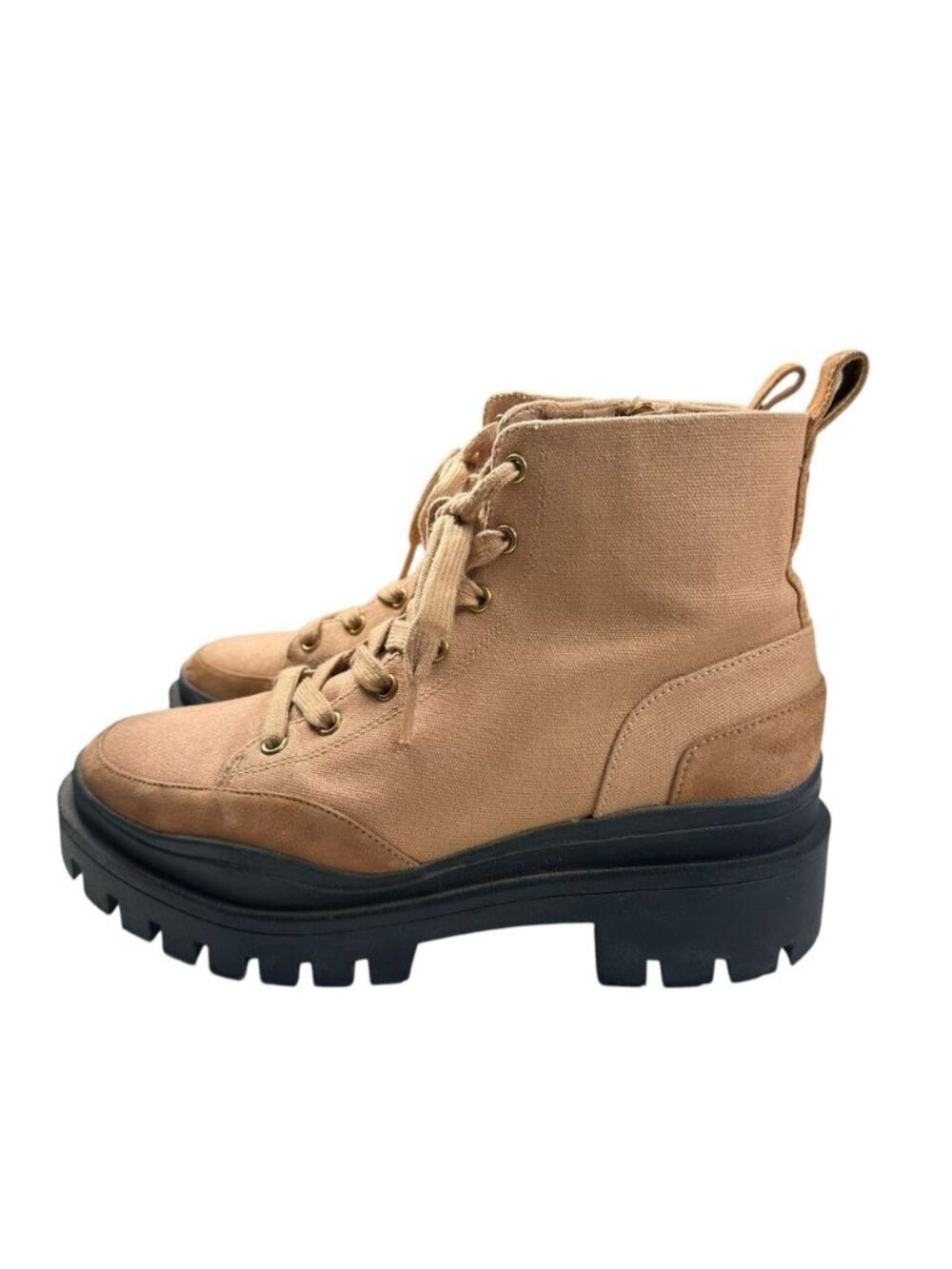 Vionic Boots Mellie Waterproof Lace Up Women’s Boot Sz 9 Tan Brown Chunky Grunge